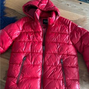 Guess Red Puffer Jacket